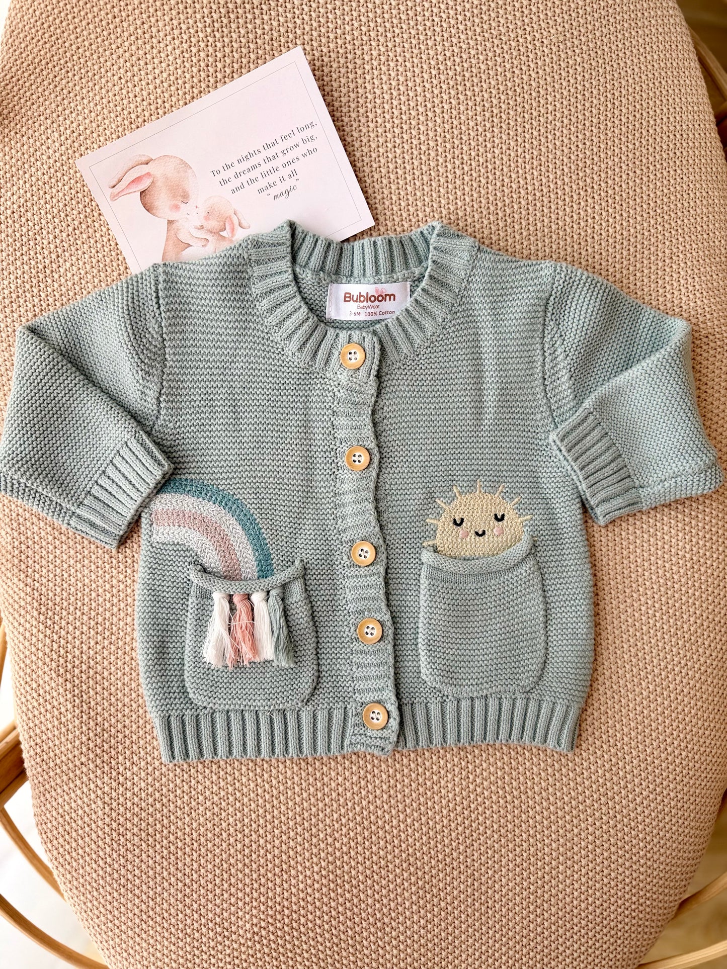 Blue Sky Knit Cardigan Only