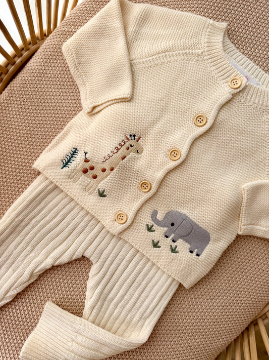 Safari Set (Cardigan & Bottom)