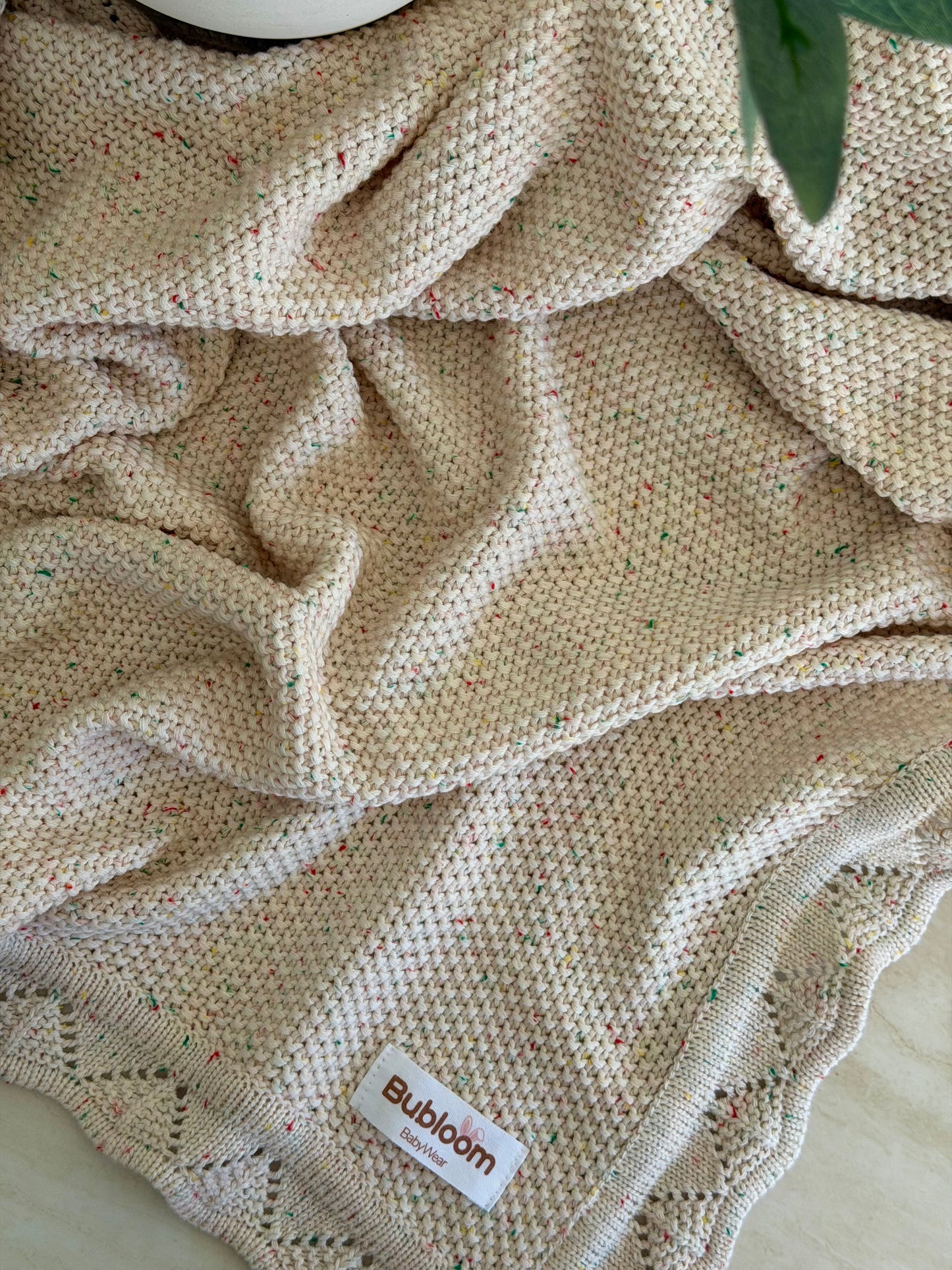 Heirloom Knit Blanket In Stardust