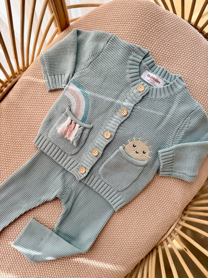 Blue Sky Set (Cardigan & Bottom)
