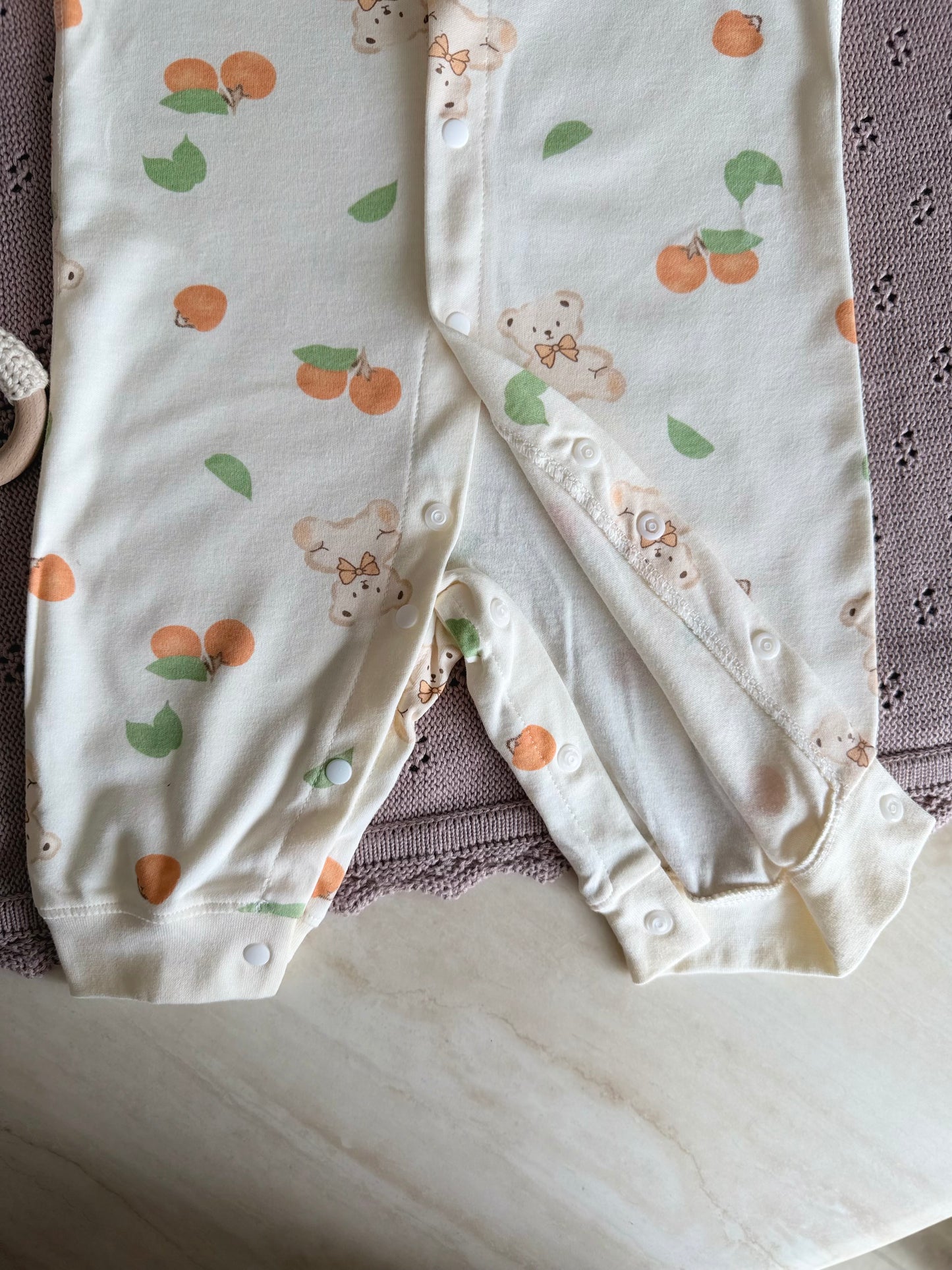 Little Citrus Teddy Romper