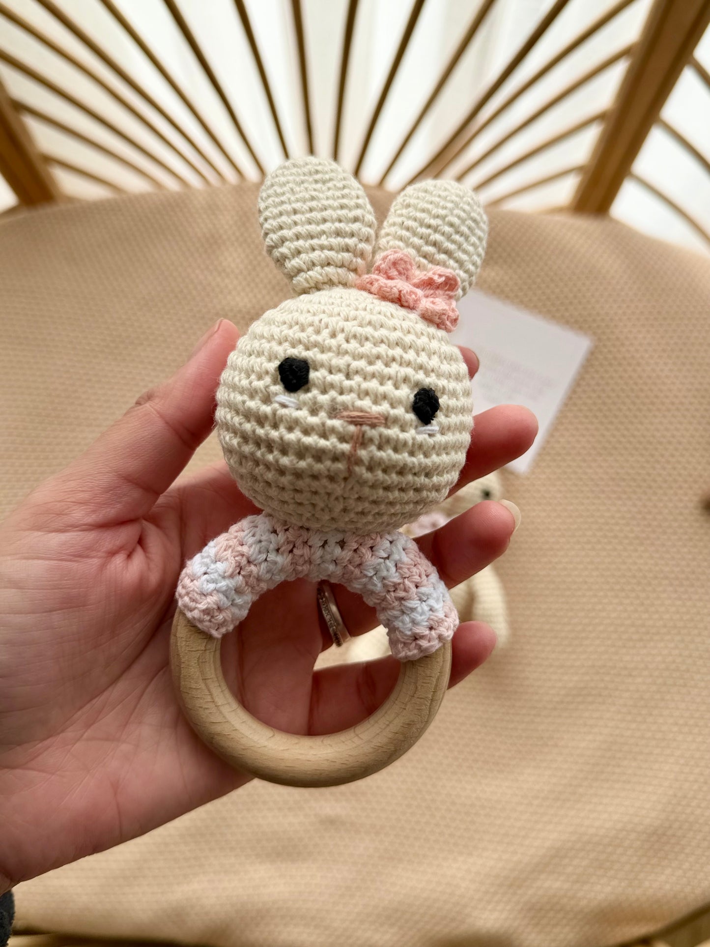 Lulu-HandMade Wooden Rattle