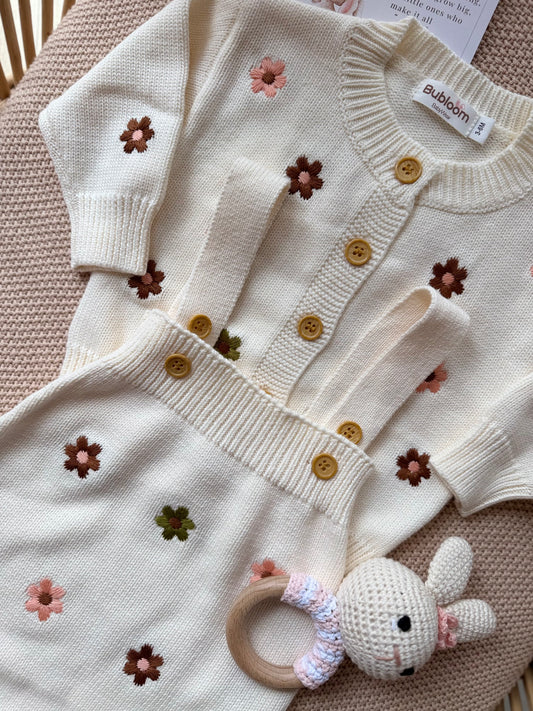 Floral Knit Set