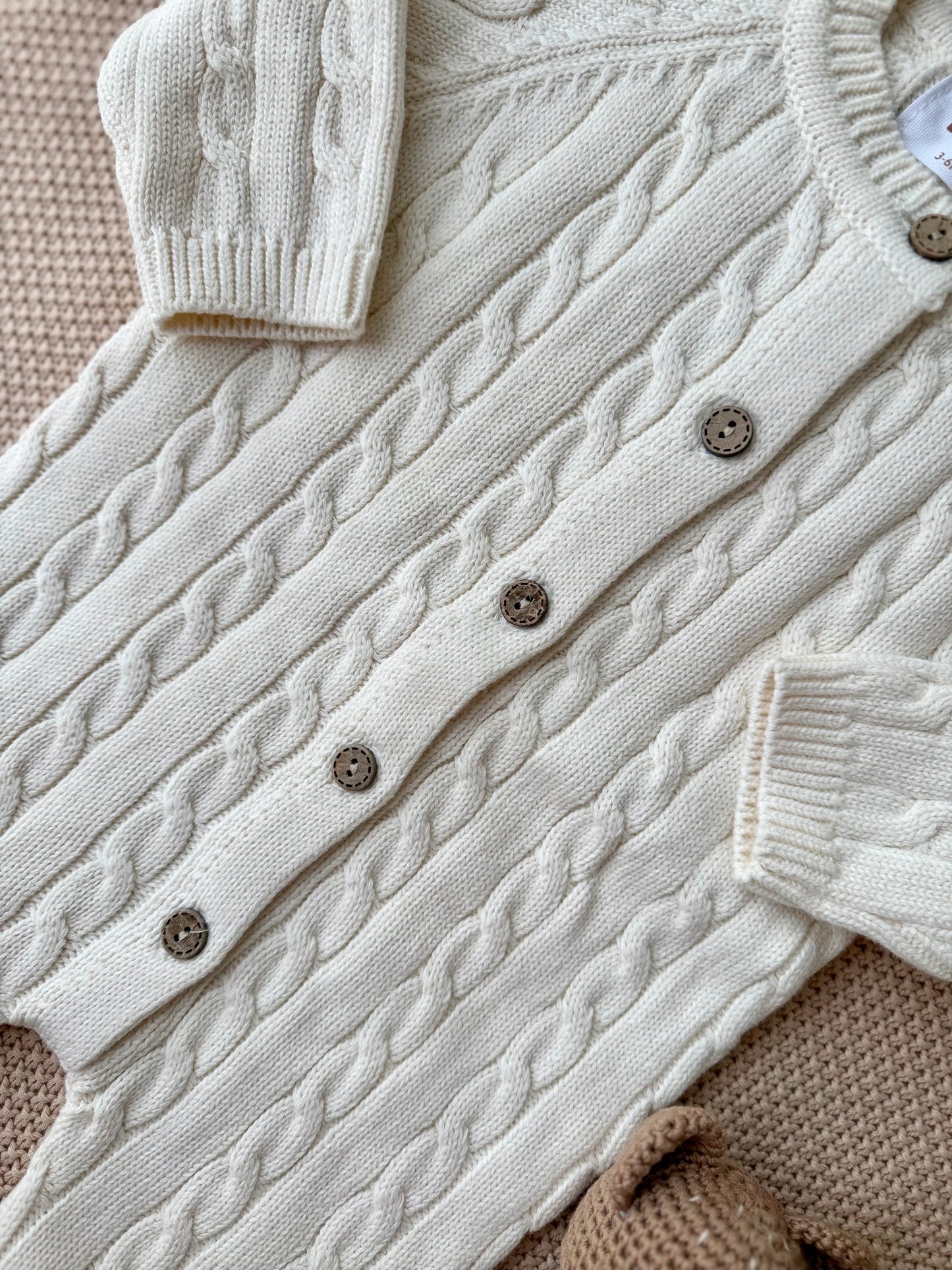Ivory Knit Romper