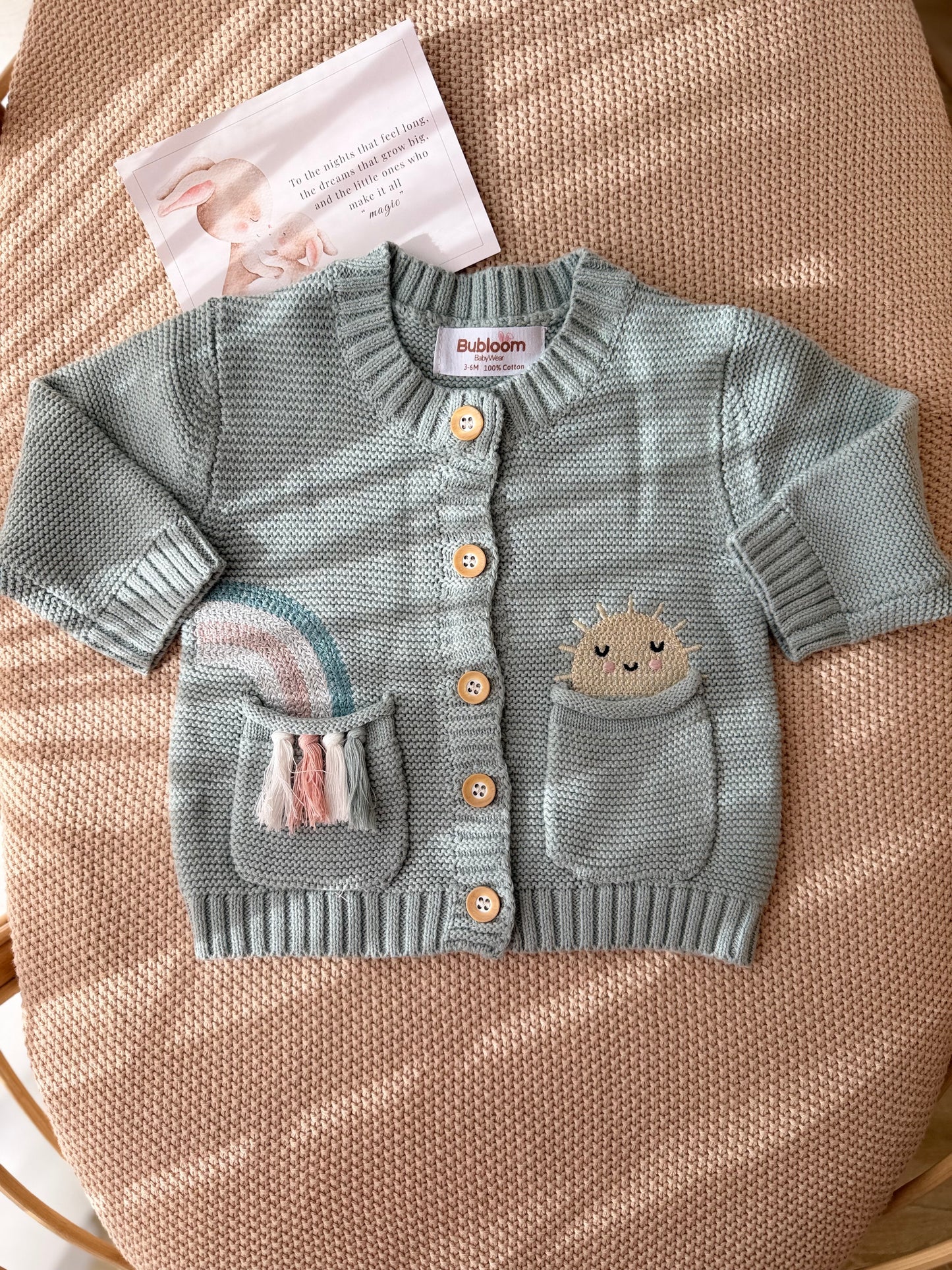 Blue Sky Knit Cardigan Only