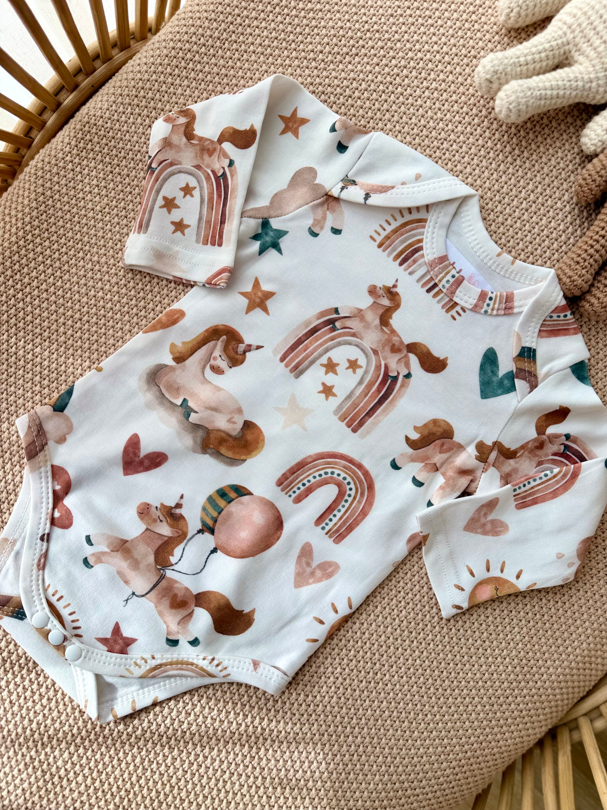 Rainbow Dreams Cotton Romper