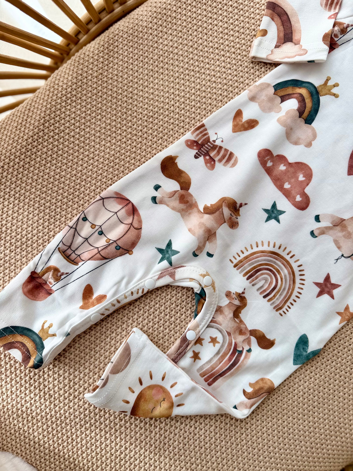 Rainbow Dreams Cotton Romper