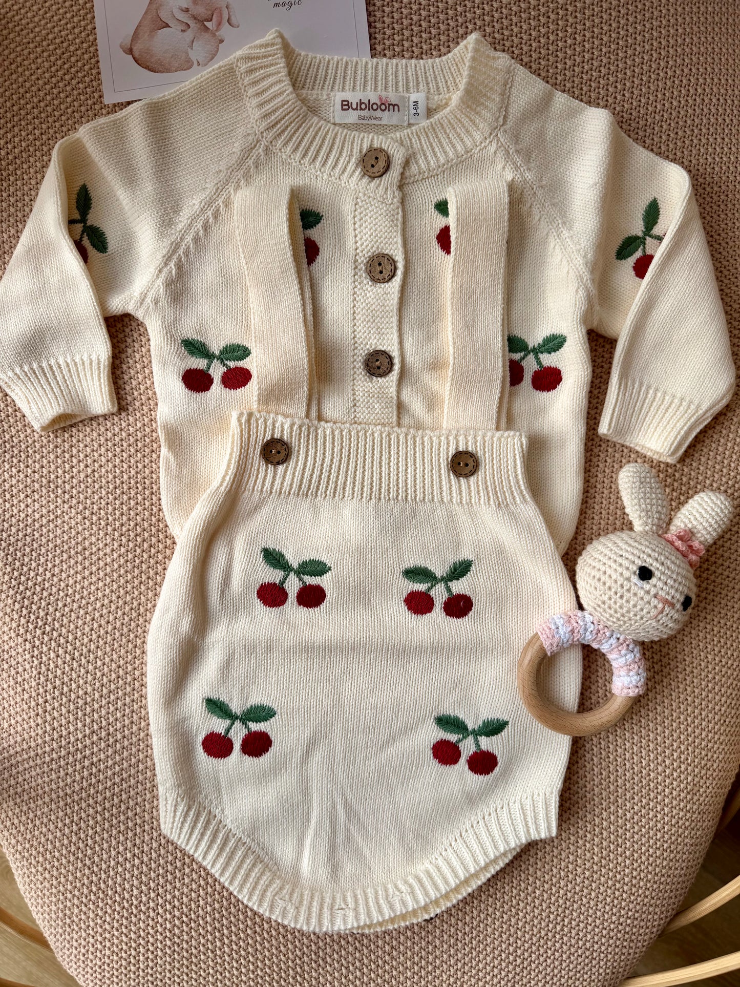 Cherry Knit Set