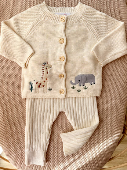 Safari Set (Cardigan & Bottom)