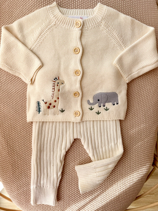 Safari Set (Cardigan & Bottom)