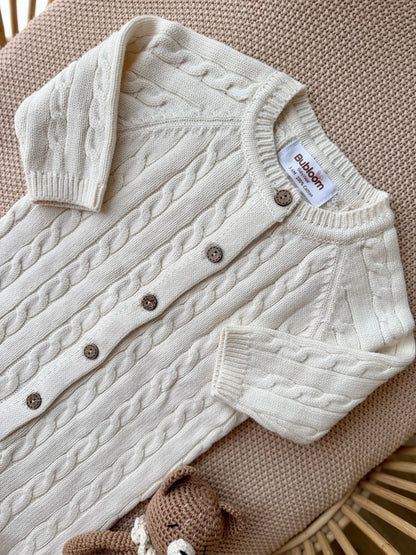 Ivory Knit Romper