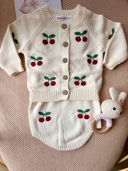 Cherry Knit Set