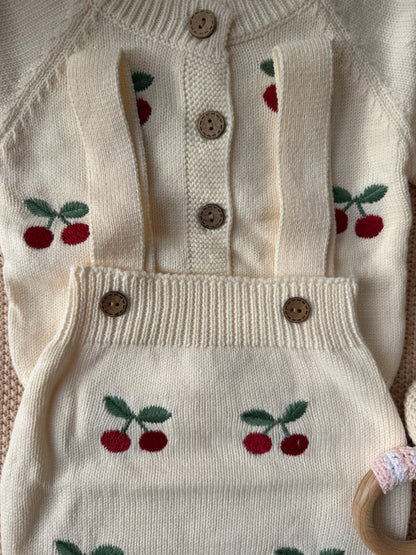 Cherry Knit Set
