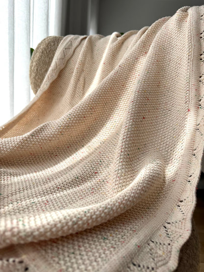 Heirloom Knit Blanket In Stardust