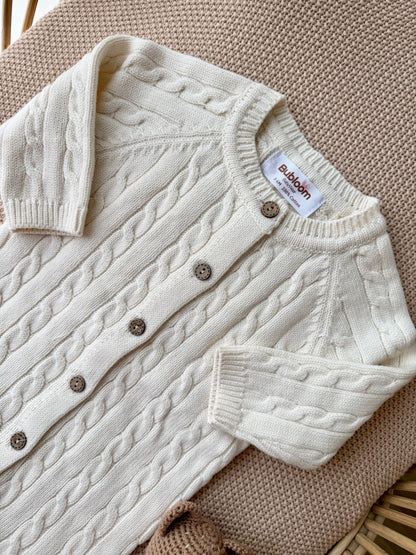 Ivory Knit Romper