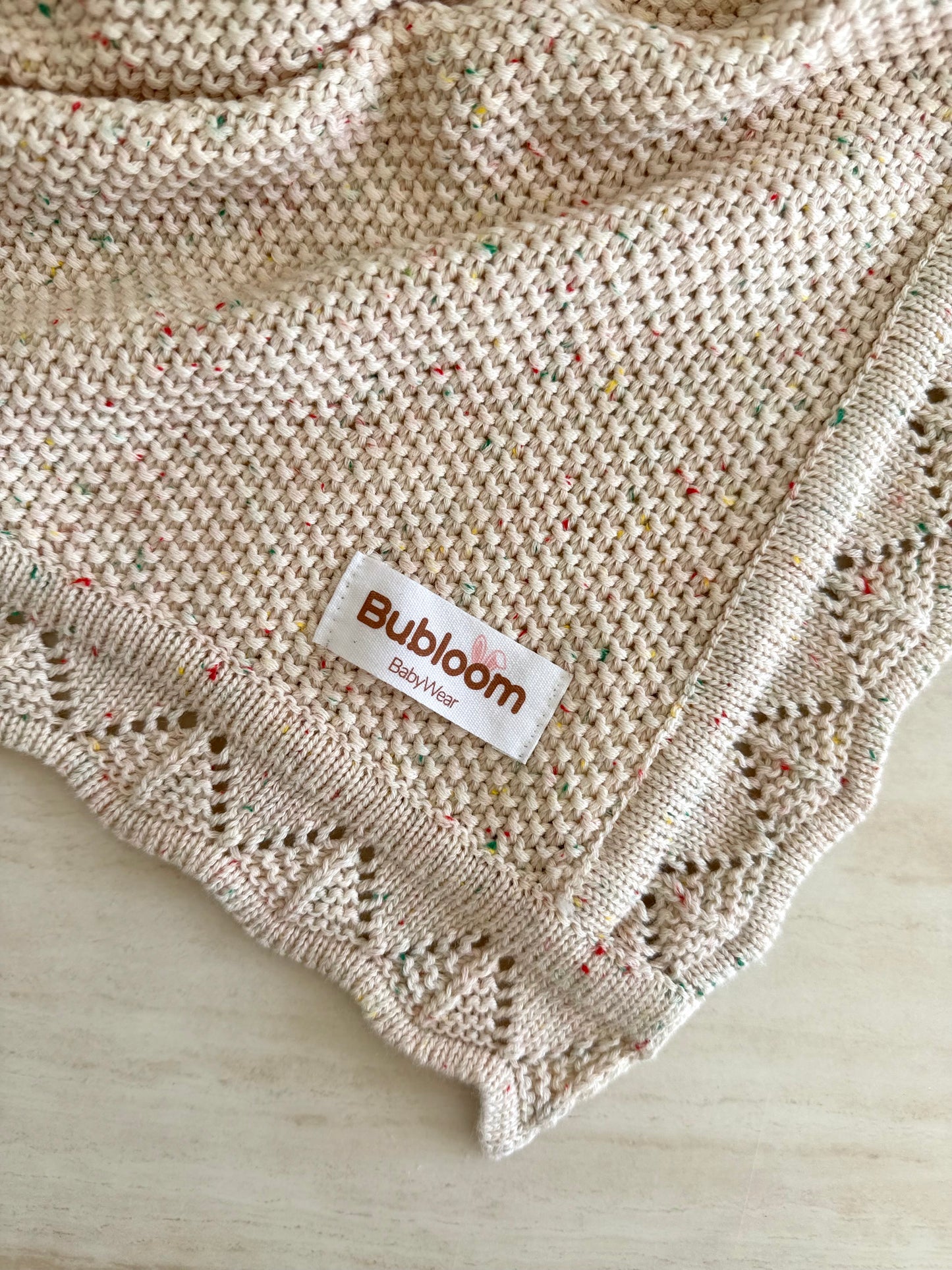 Heirloom Knit Blanket In Stardust