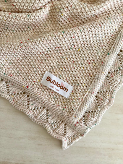 Heirloom Knit Blanket In Stardust
