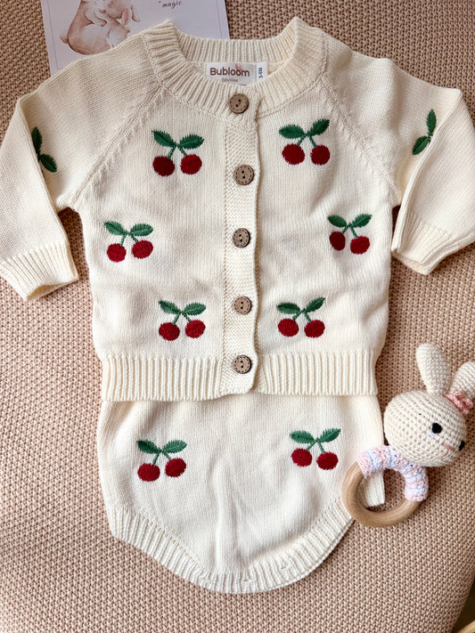 Cherry Knit Set
