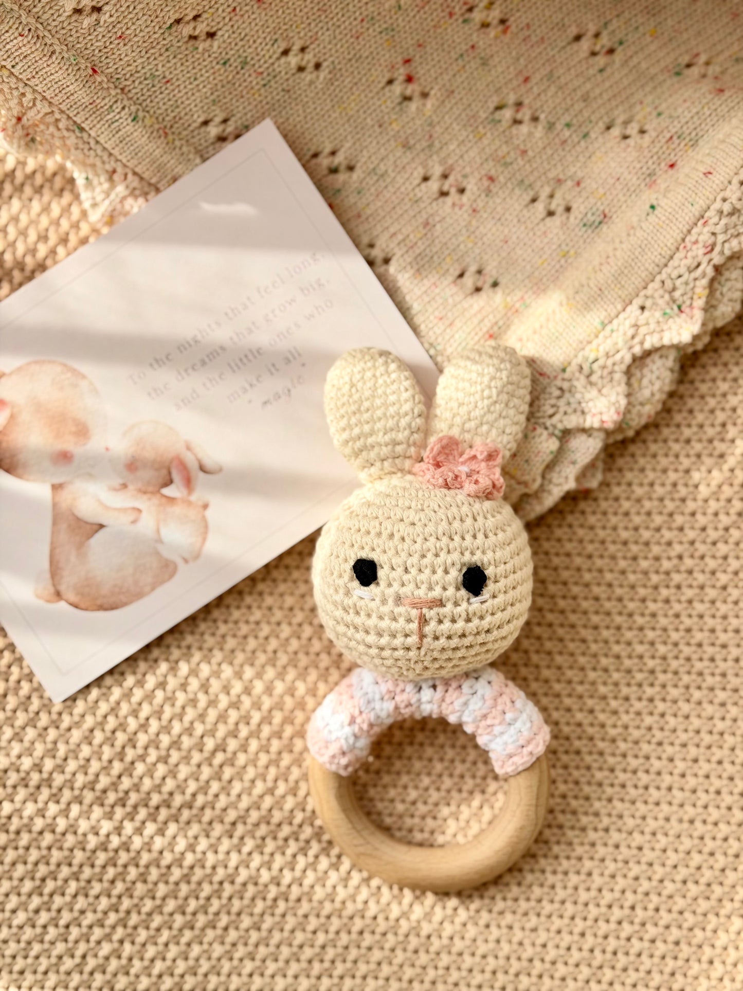 Lulu-HandMade Wooden Rattle