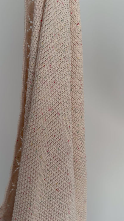 Heirloom Knit Blanket In Stardust